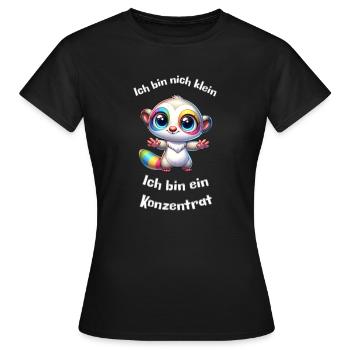 Small but a concentrate - Women's T-Shirt - black - Front - AI Model Female 172 dark (172cm)