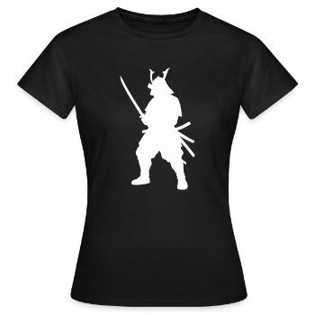 samurai - Women's T-Shirt - black - Front - AI Model Female 172 dark (172cm)