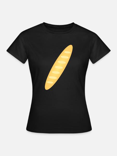 Baguette - Frauen T-Shirt - Schwarz