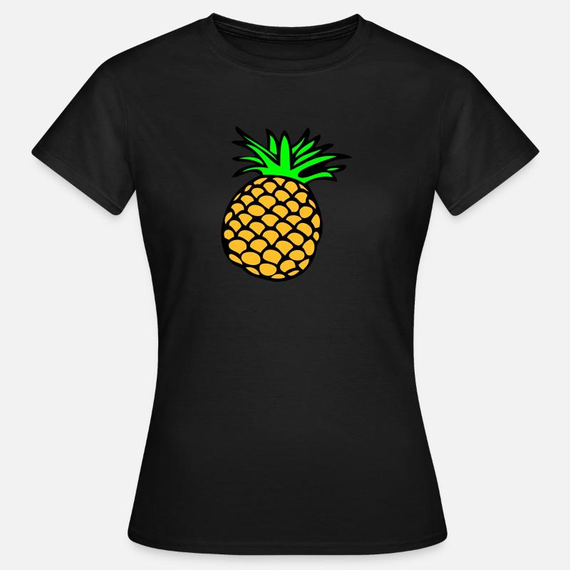 Lemon, Limone, Limette, peach, fruit, fruit, - Women's T-Shirt - black