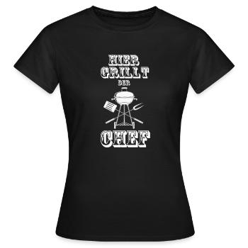 Barbecue - Frauen T-Shirt - Schwarz - Vorne - AI Model Female 172 dark (172cm)