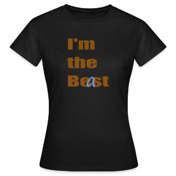 I’m the beast/ or - T-shirt Femme - noir - Devant - AI Model Female 172 dark (172cm)