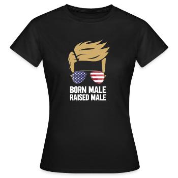 Homme né mâle élevé - T-shirt Femme - noir - Devant - AI Model Female 172 dark (172cm)