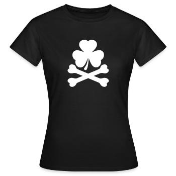 bad shamrock kleeblatt - Frauen T-Shirt - Schwarz - Vorne - AI Model Female 172 dark (172cm)
