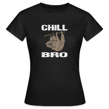 Chill - Frauen T-Shirt - Schwarz - Vorne - AI Model Female 172 dark (172cm)