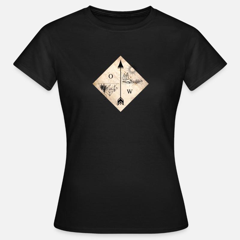 Beach & Mountains - Women's T-Shirt - black