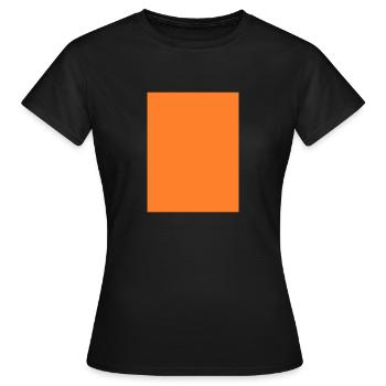 oranges Feld - Frauen T-Shirt - Schwarz - Vorne - AI Model Female 172 dark (172cm)