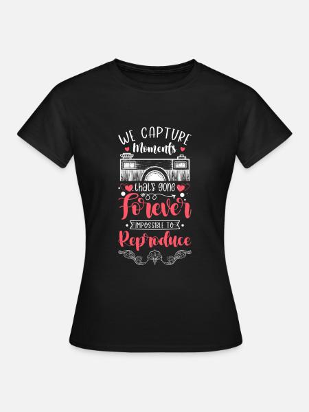 Fotograf Bild - Frauen T-Shirt - Schwarz