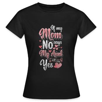 Famille, Fête, Sécurité, Enfants - T-shirt Femme - noir - Devant - AI Model Female 172 dark (172cm)