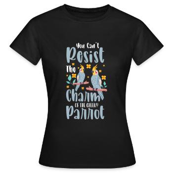 Habitat des oiseaux tropiques - T-shirt Femme - noir - Devant - AI Model Female 172 dark (172cm)