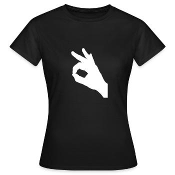 Neigschaut - T-shirt Femme - noir - Devant - AI Model Female 172 dark (172cm)