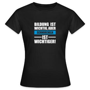Schnorcheln Sportart - Frauen T-Shirt - Schwarz - Vorne - AI Model Female 172 dark (172cm)