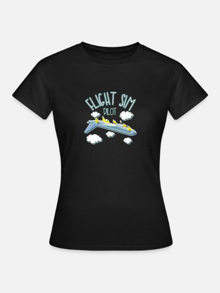 Flight Sim Pilot - Women's T-Shirt - black