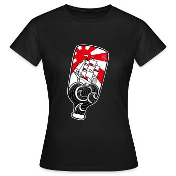Windjammer - Frauen T-Shirt - Schwarz - Vorne - AI Model Female 172 dark (172cm)