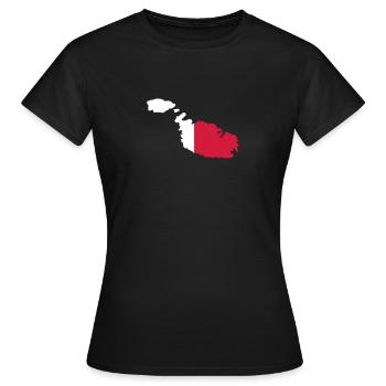 Malta - Frauen T-Shirt - Schwarz - Vorne - AI Model Female 172 dark (172cm)