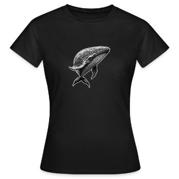 Die Anmut des Wals - Frauen T-Shirt - Schwarz - Vorne - AI Model Female 172 dark (172cm)