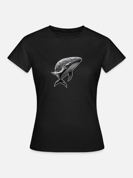 Die Anmut des Wals - Frauen T-Shirt - Schwarz