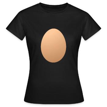 Record du monde Œufs Œufs Œufs Instagram - T-shirt Femme - noir - Devant - AI Model Female 172 dark (172cm)