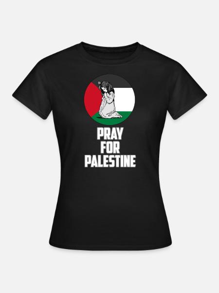 FREE PALESTINE PALESTINA GAZA PRAY FOR PALESTINE - T-shirt Femme - noir