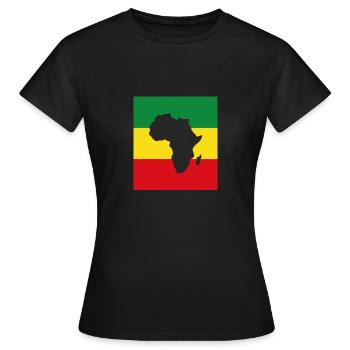 Africa, Africa - Women's T-Shirt - black - Front - AI Model Female 172 dark (172cm)