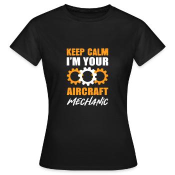 Gardez le silence Technicien d’entretien Cadeau - T-shirt Femme - noir - Devant - AI Model Female 172 dark (172cm)