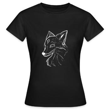 Poison de scientifique animalier Fox Queen - T-shirt Femme - noir - Devant - AI Model Female 172 dark (172cm)