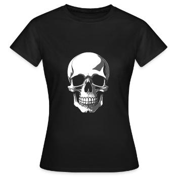Crâne - T-shirt Femme - noir - Devant - AI Model Female 172 dark (172cm)