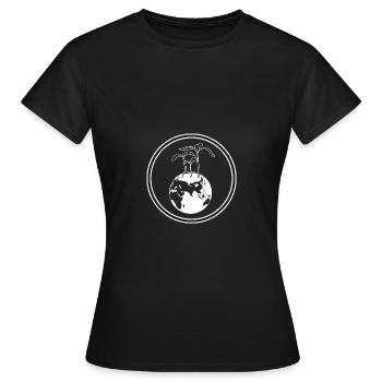Planète Terre - T-shirt Femme - noir - Devant - AI Model Female 172 dark (172cm)