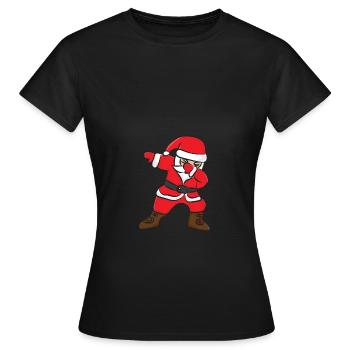 Dabbing Santa claus dab christmas kinder shirt - Frauen T-Shirt - Schwarz - Vorne - AI Model Female 172 dark (172cm)
