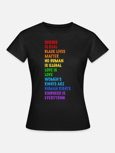 Human Rights! No one is illegal - Women's T-Shirt - black