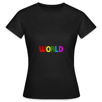 Monde - T-shirt Femme - noir - Devant - AI Model Female 172 dark (172cm)
