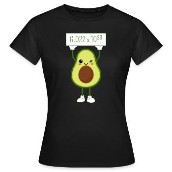 Avogadro-Nummer - Frauen T-Shirt - Schwarz - Vorne - AI Model Female 172 dark (172cm)