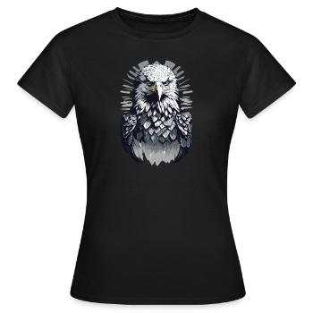 Weisskopfseeadler - Frauen T-Shirt - Schwarz - Vorne - AI Model Female 172 dark (172cm)