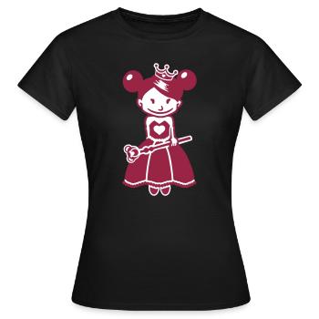 Peu de princesse - princesse peu - T-shirt Femme - noir - Devant - AI Model Female 172 dark (172cm)