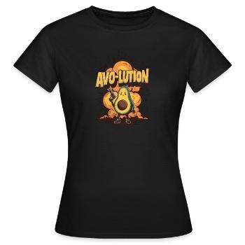 Avocado Revolution - Women's T-Shirt - black - Front - AI Model Female 172 dark (172cm)