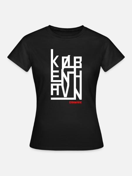 Kopenhagen Geometrie - Frauen T-Shirt - Schwarz