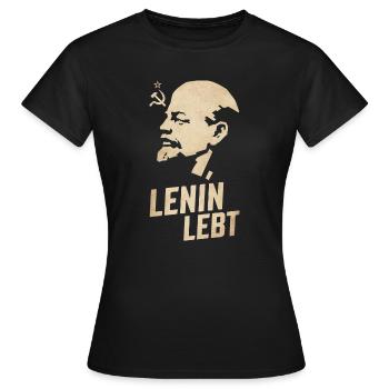 Lenin is alive - Women's T-Shirt - black - Front - AI Model Female 172 dark (172cm)