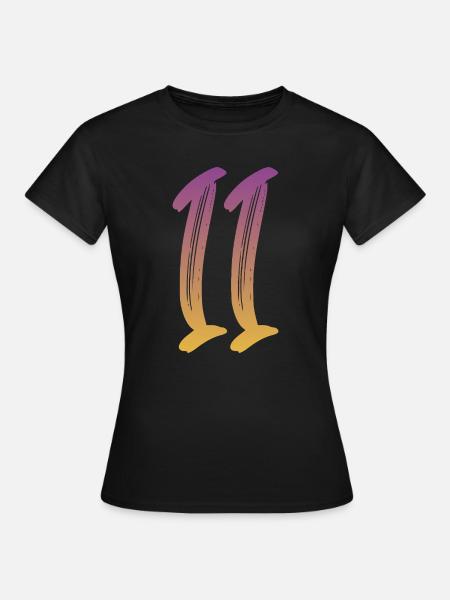 11 - Frauen T-Shirt - Schwarz