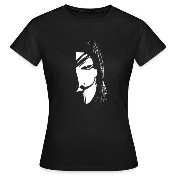 Anonymous - Women's T-Shirt - black - Front - AI Model Female 172 dark (172cm)