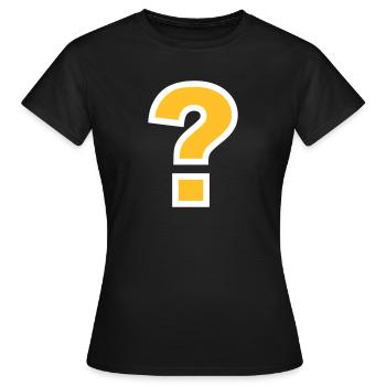 point d'interrogation - T-shirt Femme - noir - Devant - AI Model Female 172 dark (172cm)