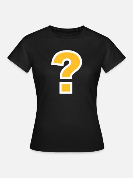 point d'interrogation - T-shirt Femme - noir