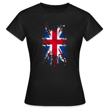 Union Jack - T-shirt Femme - noir - Devant - AI Model Female 172 dark (172cm)
