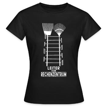 LEITER VOM RECHENZENTRUM - Frauen T-Shirt - Schwarz - Vorne - AI Model Female 172 dark (172cm)