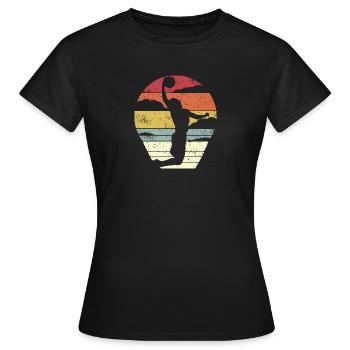 Basketball Jam - Women's T-Shirt - black - Front - AI Model Female 172 dark (172cm)