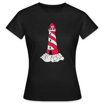 lighthouse - Women's T-Shirt - black - Front - AI Model Female 172 dark (172cm)