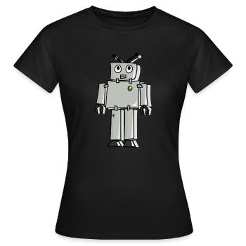 Roboter - Frauen T-Shirt - Schwarz - Vorne - AI Model Female 172 dark (172cm)
