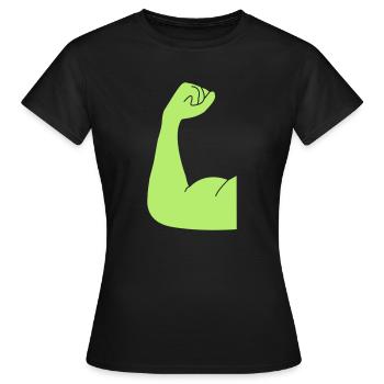 fit - T-shirt Femme - noir - Devant - AI Model Female 172 dark (172cm)
