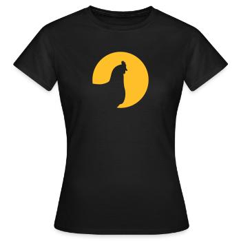 Poule - T-shirt Femme - noir - Devant - AI Model Female 172 dark (172cm)