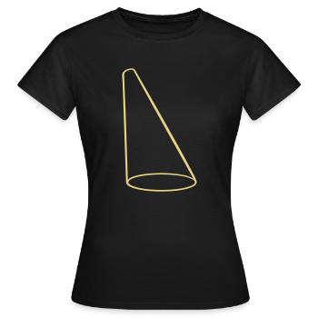 Scheinwerfer Lichtkegel Bühne Design - Frauen T-Shirt - Schwarz - Vorne - AI Model Female 172 dark (172cm)