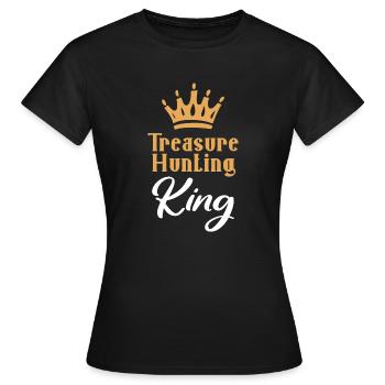 Chasseur de trésors Chasse au trésor Détecteur de métaux - T-shirt Femme - noir - Devant - AI Model Female 172 dark (172cm)
